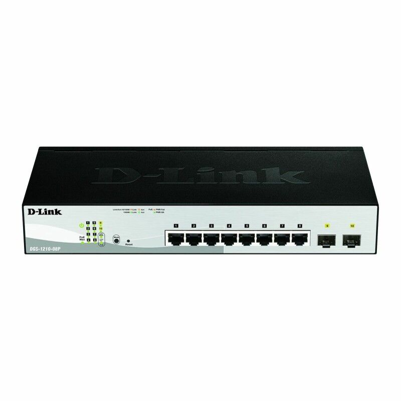 Switch D-Link DGS-1210-08P/E Schwarz