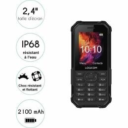 Mobiltelefon Logicom XTREM_40_BK 2,4" Schwarz